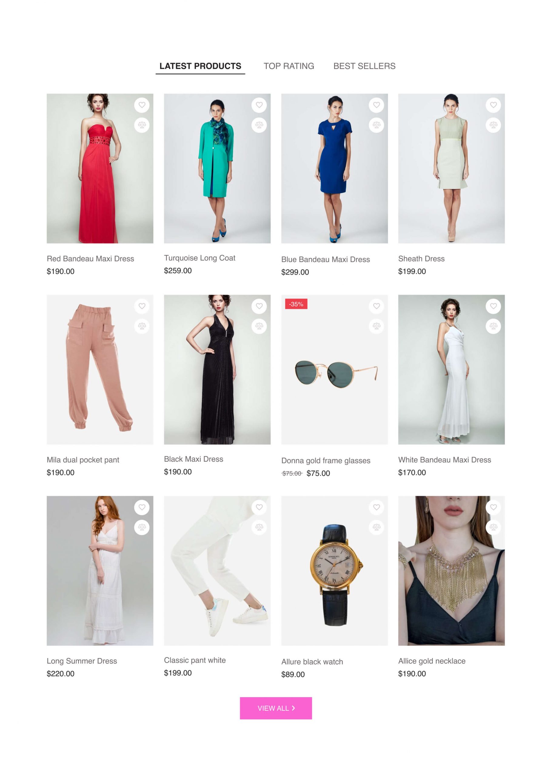 Product listing